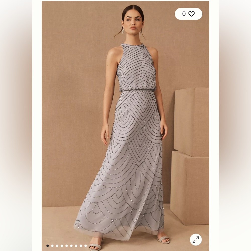 BHLDN Adrianna Papell Madigan Dress (Worn once)